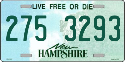 NH license plate 2753293