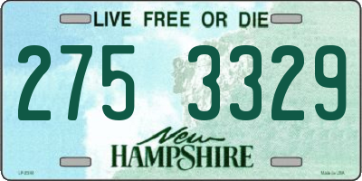 NH license plate 2753329
