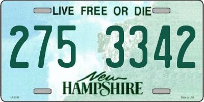 NH license plate 2753342