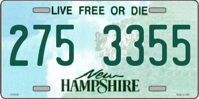 NH license plate 2753355