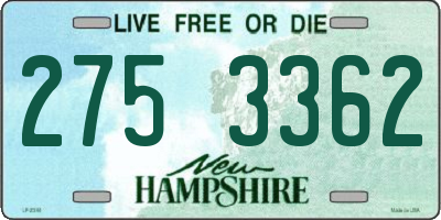 NH license plate 2753362