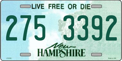 NH license plate 2753392