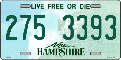 NH license plate 2753393