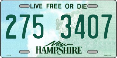 NH license plate 2753407