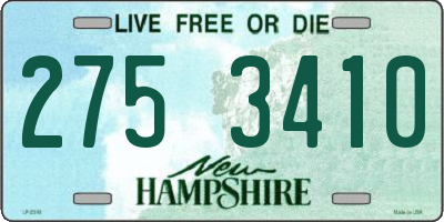 NH license plate 2753410