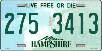 NH license plate 2753413