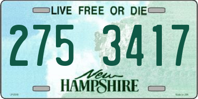 NH license plate 2753417