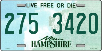 NH license plate 2753420