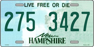 NH license plate 2753427