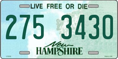 NH license plate 2753430