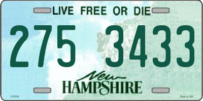 NH license plate 2753433