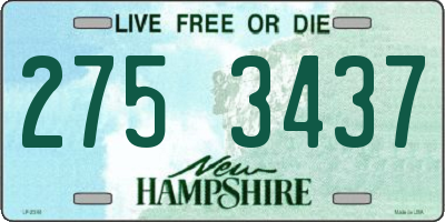 NH license plate 2753437
