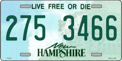 NH license plate 2753466