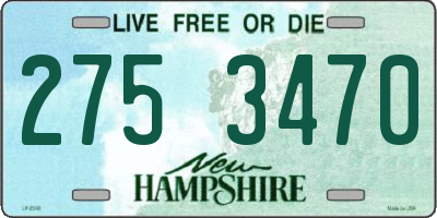NH license plate 2753470