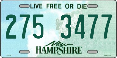 NH license plate 2753477