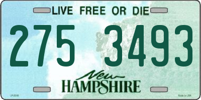 NH license plate 2753493