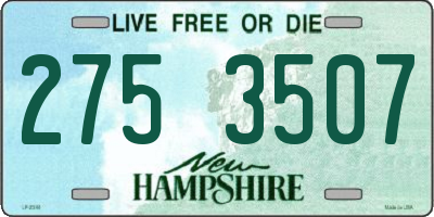 NH license plate 2753507
