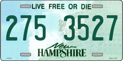 NH license plate 2753527