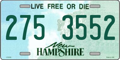 NH license plate 2753552