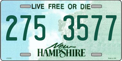 NH license plate 2753577