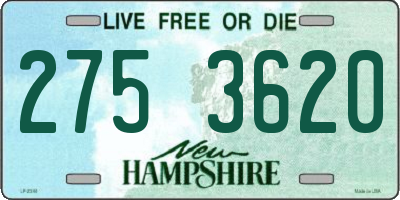 NH license plate 2753620