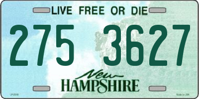 NH license plate 2753627