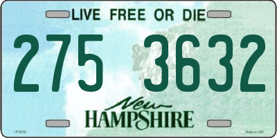 NH license plate 2753632