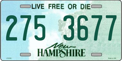 NH license plate 2753677