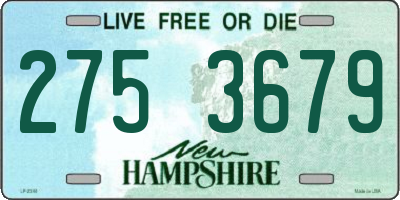 NH license plate 2753679