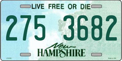 NH license plate 2753682