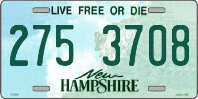 NH license plate 2753708