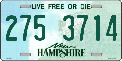 NH license plate 2753714