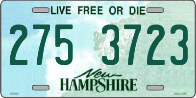 NH license plate 2753723