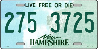 NH license plate 2753725