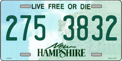 NH license plate 2753832