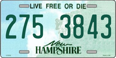 NH license plate 2753843