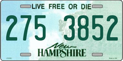 NH license plate 2753852