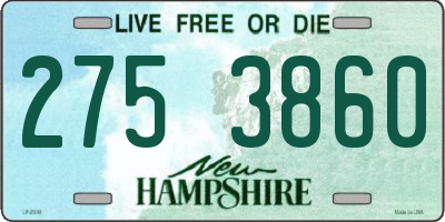 NH license plate 2753860