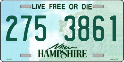 NH license plate 2753861
