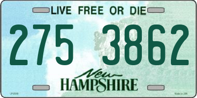 NH license plate 2753862