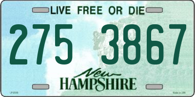 NH license plate 2753867