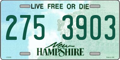 NH license plate 2753903