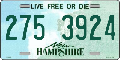 NH license plate 2753924