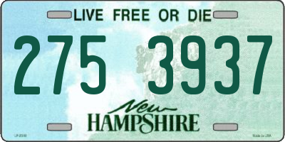 NH license plate 2753937
