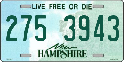 NH license plate 2753943