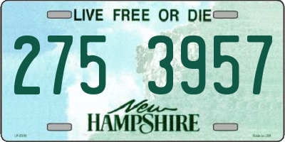 NH license plate 2753957
