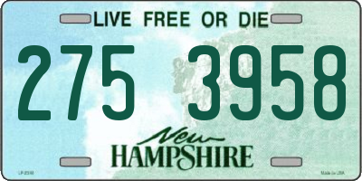 NH license plate 2753958