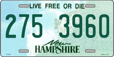 NH license plate 2753960