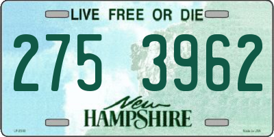 NH license plate 2753962