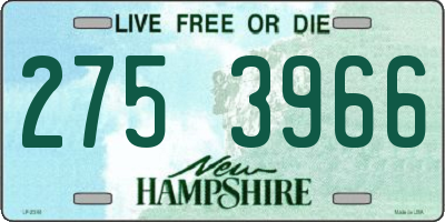 NH license plate 2753966